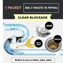 Load image into Gallery viewer, 😍【SG INSTOCK】 Powerful Sink Drain Cleaner Bathroom Kitchen Pipe Unclog Cleaning Powder