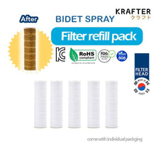 Load image into Gallery viewer, 😍【SG INSTOCK】Krafter Korea Purewater Filter Handheld Bidet Spray l Toilet Bidet Spray Hose