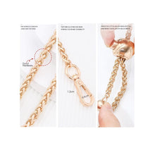 Load image into Gallery viewer, Bag Chain - 6mm Replacement Metal Purse Chain 120cm Shoulder Crossbody Bag Strap Handle with Length Adjustable Ball