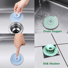 Load image into Gallery viewer, 2 In 1 Drain Stopper Grey