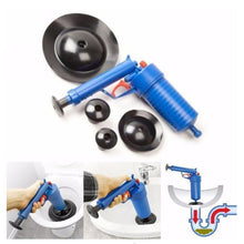 Load image into Gallery viewer, Krafter- 4 in 1Toilet Plunger, HIGH Pressure Air Drain Blaster, Pressure Pump Cleaner Pump Bath Toilets