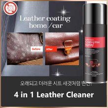 Load image into Gallery viewer, (SG Stock) 4 in 1 Multipurpose Leather Cleaner Spray l Coating Wax car and home dual use l Polish high shine