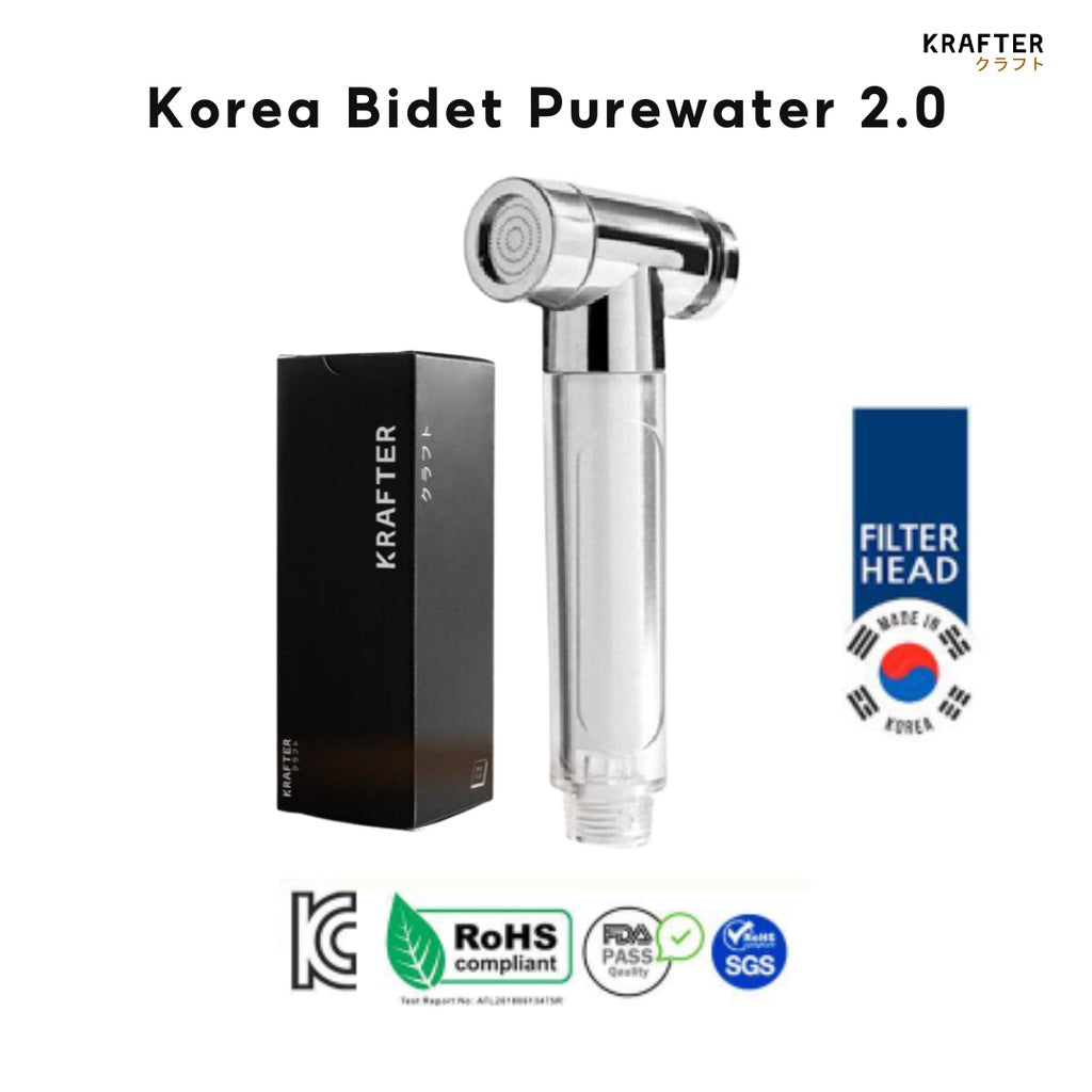 😍【SG INSTOCK】Krafter Korea Purewater Filter Handheld Bidet Spray l  Toilet Bidet Spray Hose