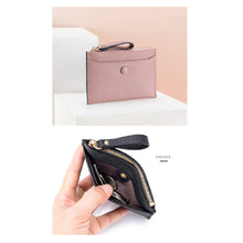 Load image into Gallery viewer, 🥇【SG INSTOCK】Korea Cowhide Small Wallet Women Pu Leather Female Purse Zipper Coin Pocket Short Money Change

