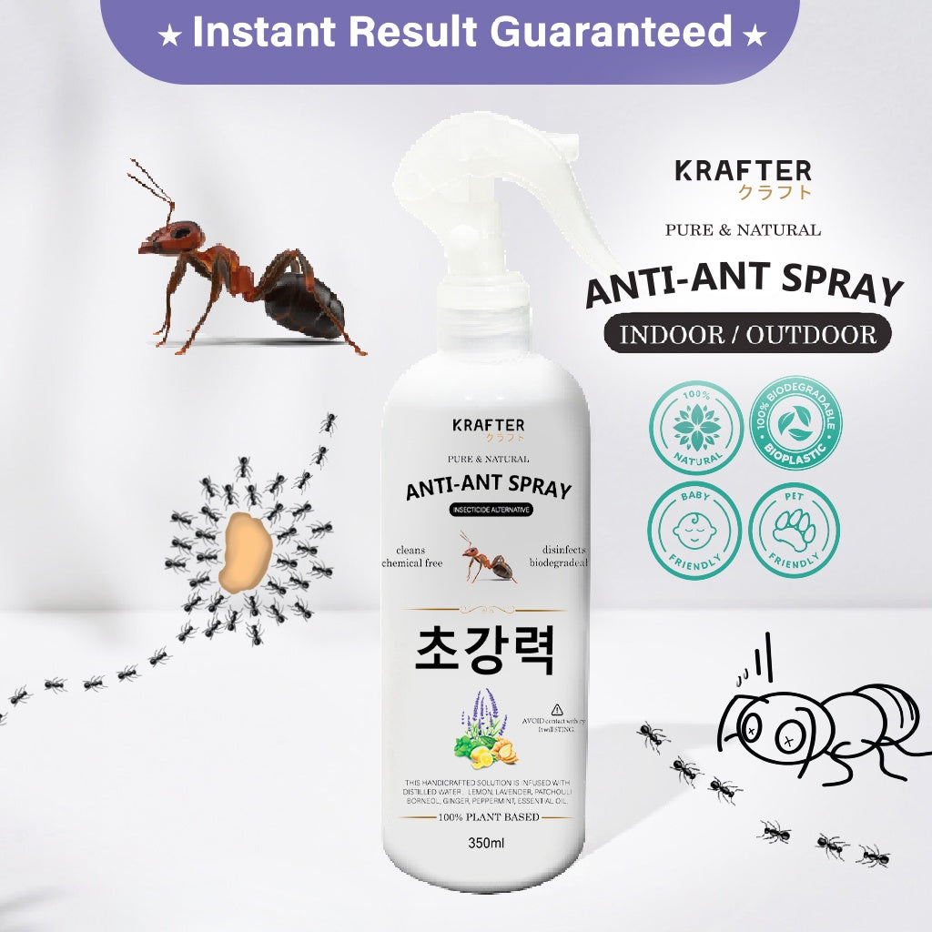 😍 Natural Anti-Ant Spray 350ml l Ants Off- Repellent Spray l Instant –  Krafter