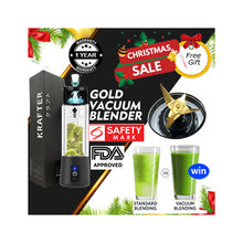 Load image into Gallery viewer, 4S Gen Vacuum Blender Juicer | Fruits | Baby Food | 6 Blade Gold Titanium
