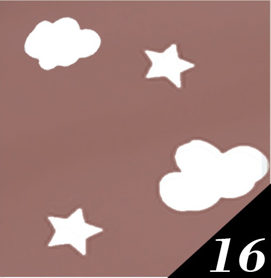 Tatami Mattress Cotton Zip-around Cover / Bedsheet 16.Scandi Cloudy