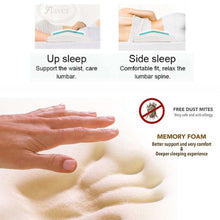 Load image into Gallery viewer, Fibervisco™ Lyocell Long Lumbar Chiropractic Memory Foam Pillow Ergonomic Support Pillow
