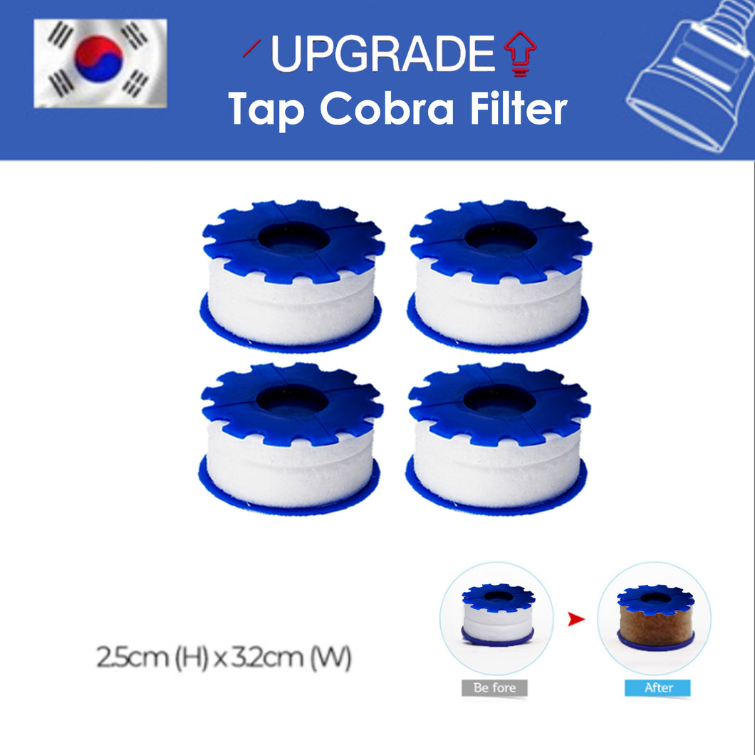 Pack of 4 shower Filter Replacement  |  Purewater Korea  l  3 Stage  Patented Formula [V4 Edition]