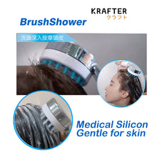 Load image into Gallery viewer, KRAFTER Stop-Button Brush Shower head ❘ Massage ❘ Rust Removal ❘ Water Saving ❘ High-pressure water
