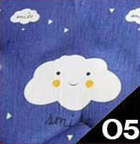 Tatami Mattress Cotton Zip-around Cover / Bedsheet 05.Space Cloudy