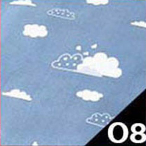 Tatami Mattress Cotton Zip-around Cover / Bedsheet 08.Cloudy