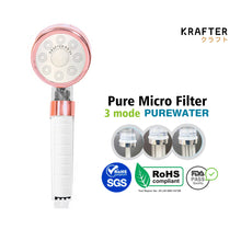 Load image into Gallery viewer, 3 Mode High Pressure Showerhead With Micro PP Filter

