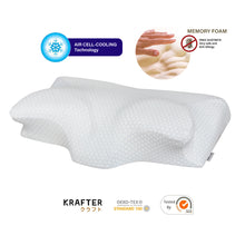 Load image into Gallery viewer, 6D Curve Wing Memory Foam Pillow (Cooling Tech)
