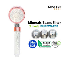 Load image into Gallery viewer, 3 Mode High Pressure Showerhead With Anion Balls Filter
